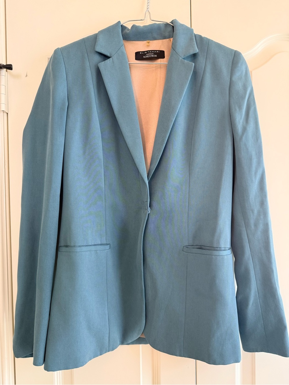 Elie Tahari Exclusively for Nordstrom Slate Green Single-Button Blazer Size 2